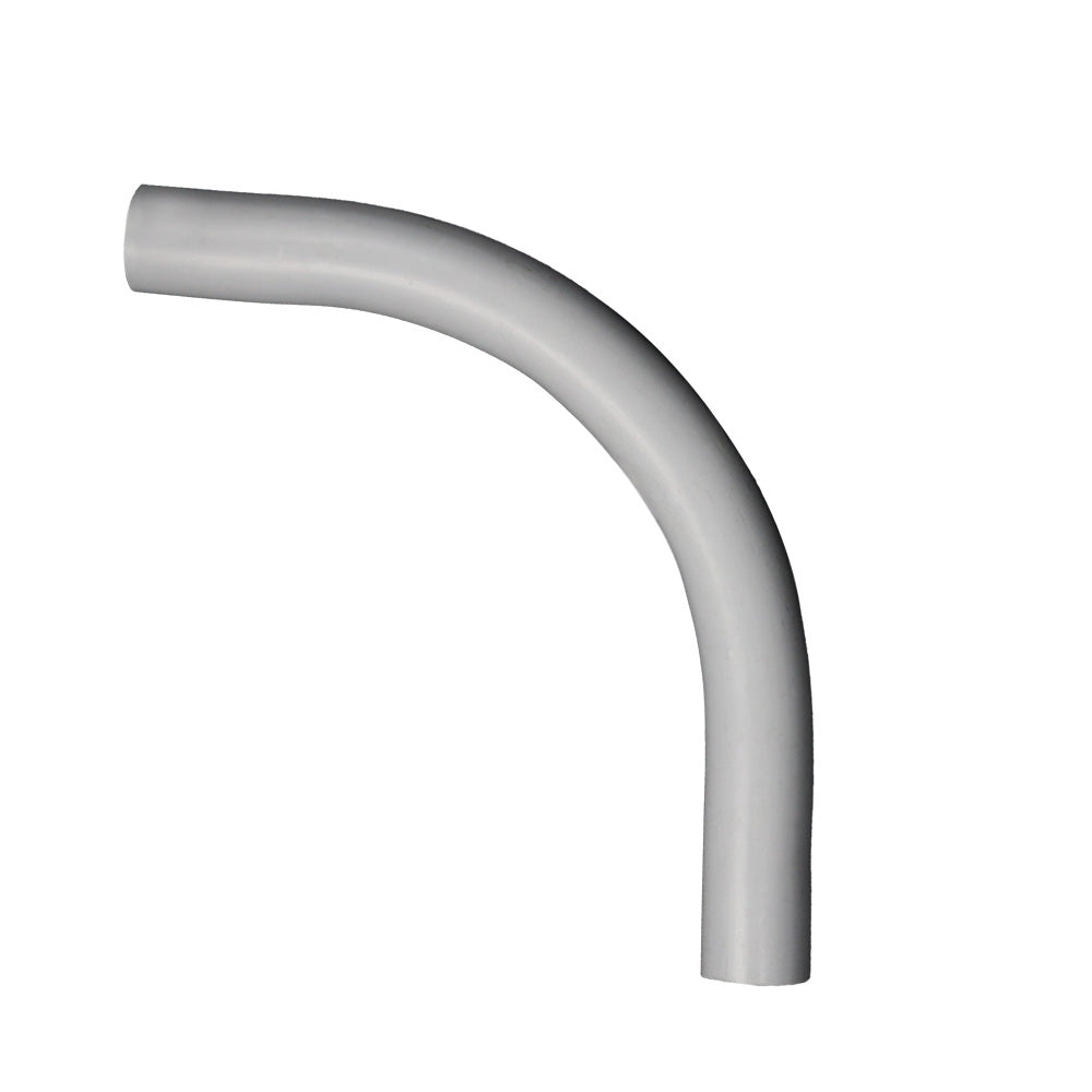CANTEX 5133827 Conduit Elbow, 90 deg Angle, 1-1/2 in Plain, PVC, Gray