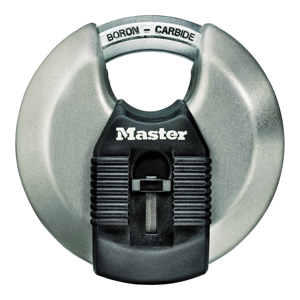 Master Lock Magnum Series M50XKAD Padlock, Keyed Different Key, Shrouded Shackle, 7/16 in Dia Shackle, 3-1/8 in W Body