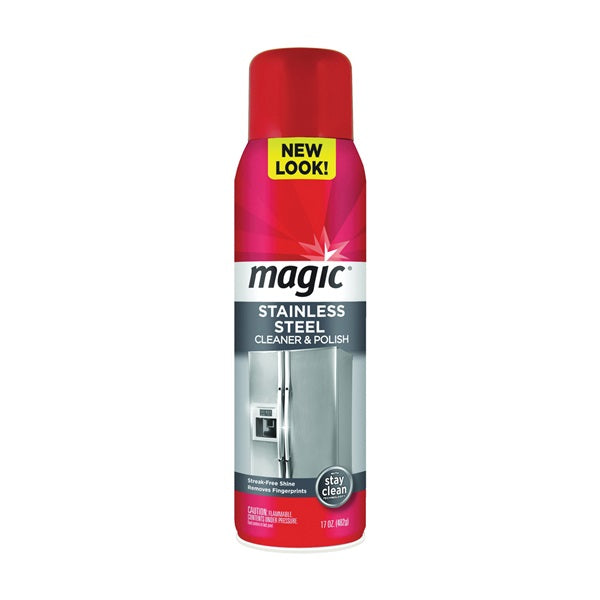 Magic 3062 Cleaner and Polish, 17 oz Aerosol Can, Liquid, Citrus, White