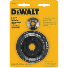 Load image into Gallery viewer, DeWALT DW4940 Fiber Disc Backing Pad, 4 in Dia, 5/8 in Arbor/Shank, Rubber
