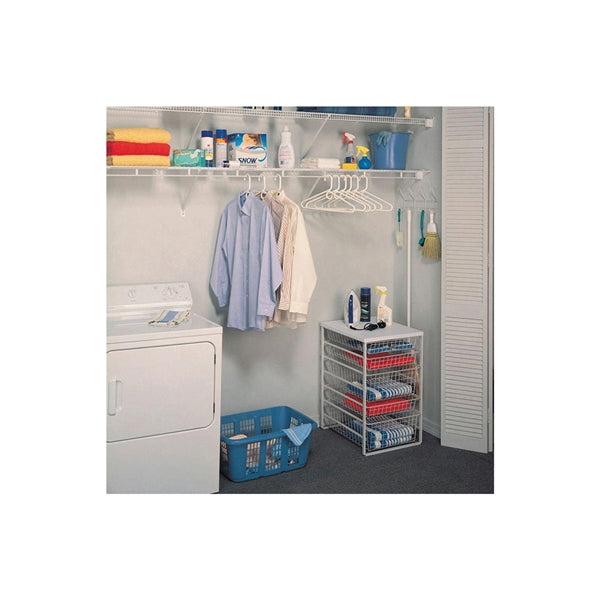 ClosetMaid 1361 Wire Shelf, 60 lb, 1-Level, 12 in L, 72 in W, Steel, White