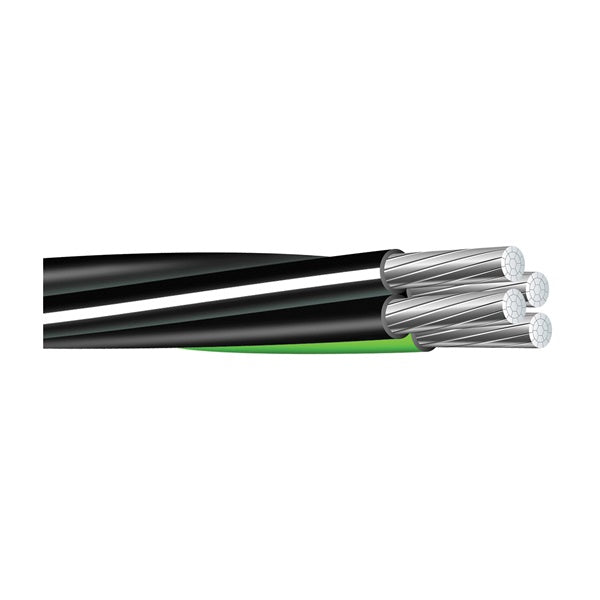 Southwire Compact Stranded 8000 2-2-4-6X500AL USE Service Entrance Cable, Aluminum Conductor