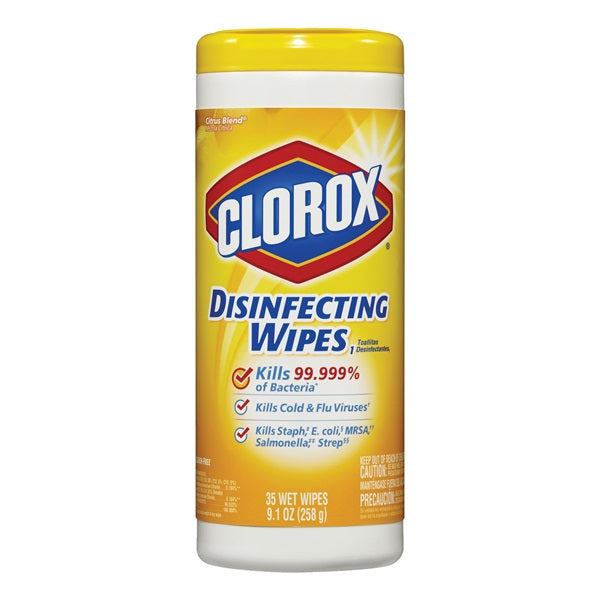 Clorox 01594 Disinfecting Wipes Can, Citrus