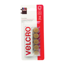 Load image into Gallery viewer, VELCRO Brand 90071 Fastener, 5/8 in W, Nylon, Beige, Rubber Adhesive
