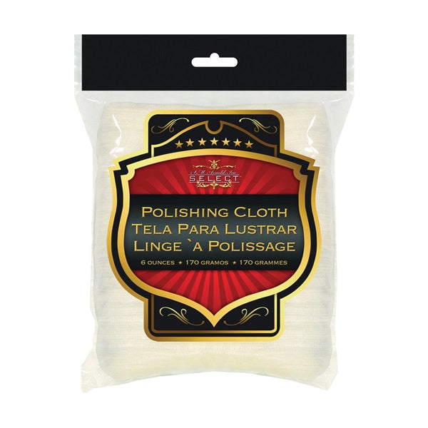 SM ARNOLD 85-710 Polishing Cloth, 6 oz, Polyester, Natural