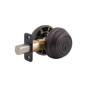 Kwikset 98511PSMTCP Deadbolt, 1 Grade, Keyed Alike Key, Steel, Venetian Bronze, 2-3/8 x 2-3/4 in Backset, KW1, K4 Keyway