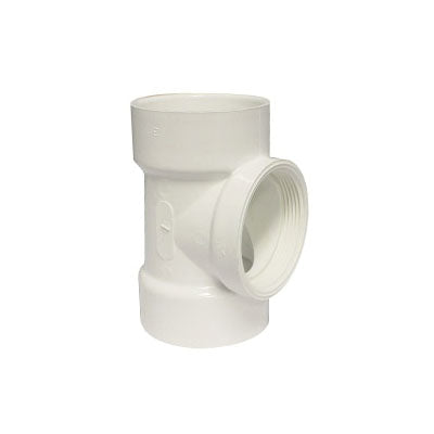 GENOVA 700 Series 71431 Pipe Test Tee, 3 in, Hub x x FIP, PVC, SCH 40 Schedule