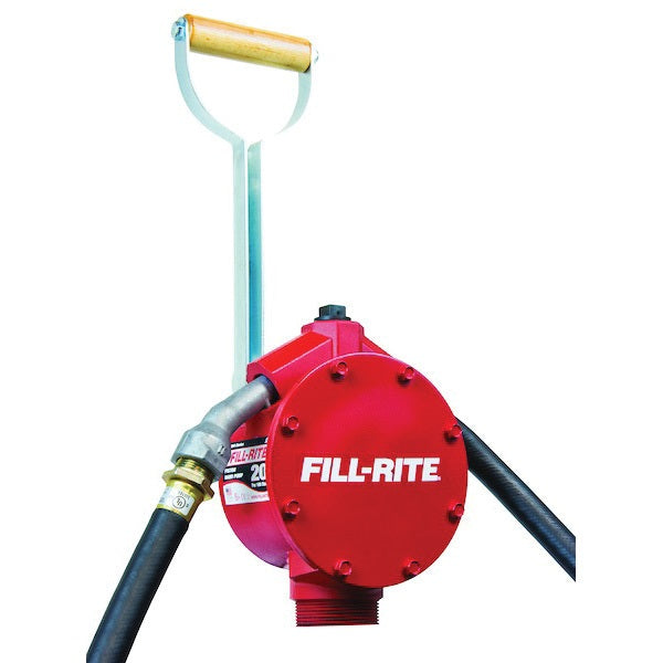 Fill-Rite FR152 Hand Pump, 20 to 34-3/4 in L Suction Tube, 3/4 in Outlet, 20 gal/100 Stroke, Cast Aluminum