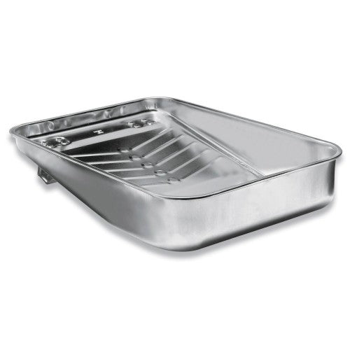 WOOSTER Hefty Deep-Well R405-13 Paint Tray, 19 in L, 13 in W, 3 qt Capacity, Steel, Clear
