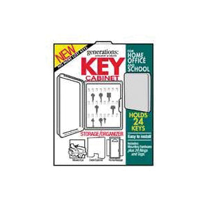 HY-KO KO302 Key Cabinet, Plastic, Almond, 8-1/4 in W, 10-1/2 in H