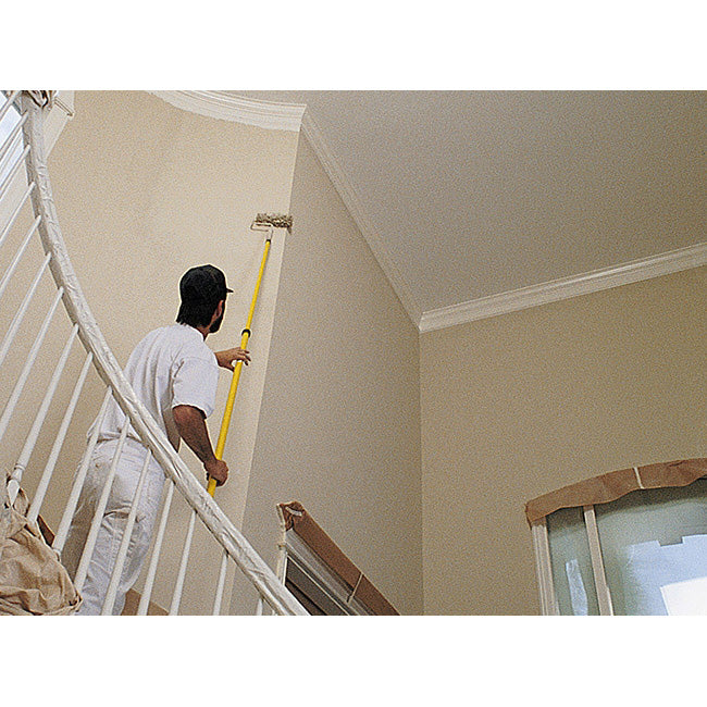 Mr. LongArm Pro-Pole 6272 Extension Pole, 1-1/4 in Dia, 6.1 to 11.3 ft L, Fiberglass/Rubber, Fiberglass Handle