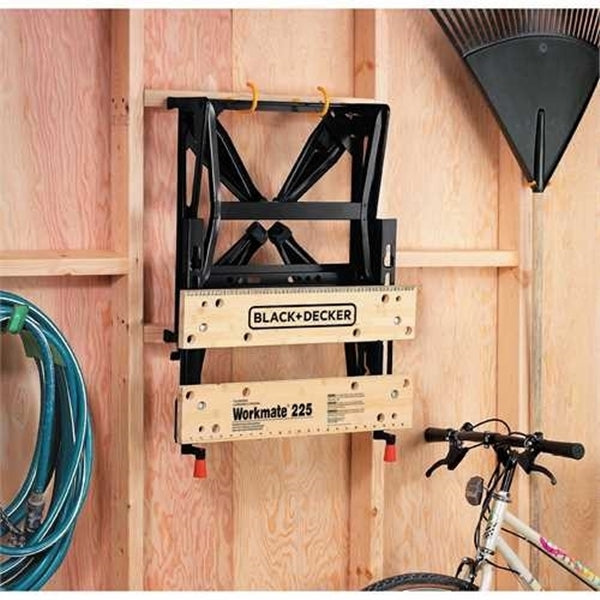 Black+Decker WM225 Workbench with One-Handed Clamp, 24 in OAW, 30 in OAH, 13-1/2 in OAD, 450 lb Capacity