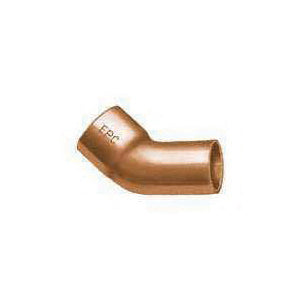 EPC 31194 Street Pipe Elbow, 1/2 in, Sweat x FTG, 45 deg Angle, Copper