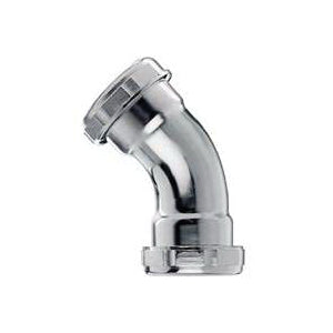 Plumb Pak PP132 Pipe Elbow, 1-1/2 in, 45 deg Angle, Brass