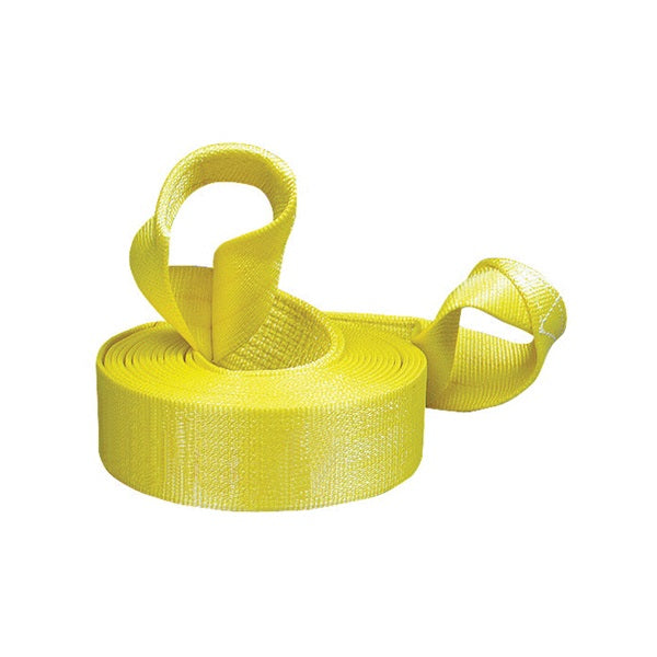KEEPER 02932 Recovery Strap, 22,500 lb, 3 in W, 20 ft L, Hook End, Yellow
