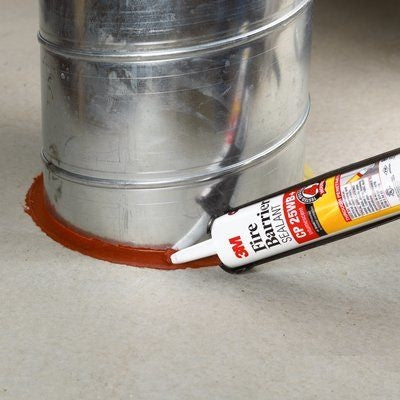 3M CP-25WB+10.1OZ Fire Barrier Sealant, Red, 40 to 122 deg F, 10.1 oz Cartridge