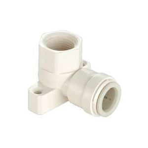 WATTS 3521-1008/P-638 Tube Elbow, 1/2 in, 90 deg Angle, Plastic, Off-White, 100 psi Pressure
