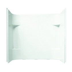 Sterling Accord Series 71144100-0 Bath/Shower Wall Set, 31-1/4 in L, 60 in W, 55 in H, Vikrell, Alcove Installation