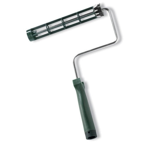 WOOSTER SHERLOCK R017-7 Roller Frame, 7 in L Roller, Polypropylene Handle, Threaded Handle, Green Handle