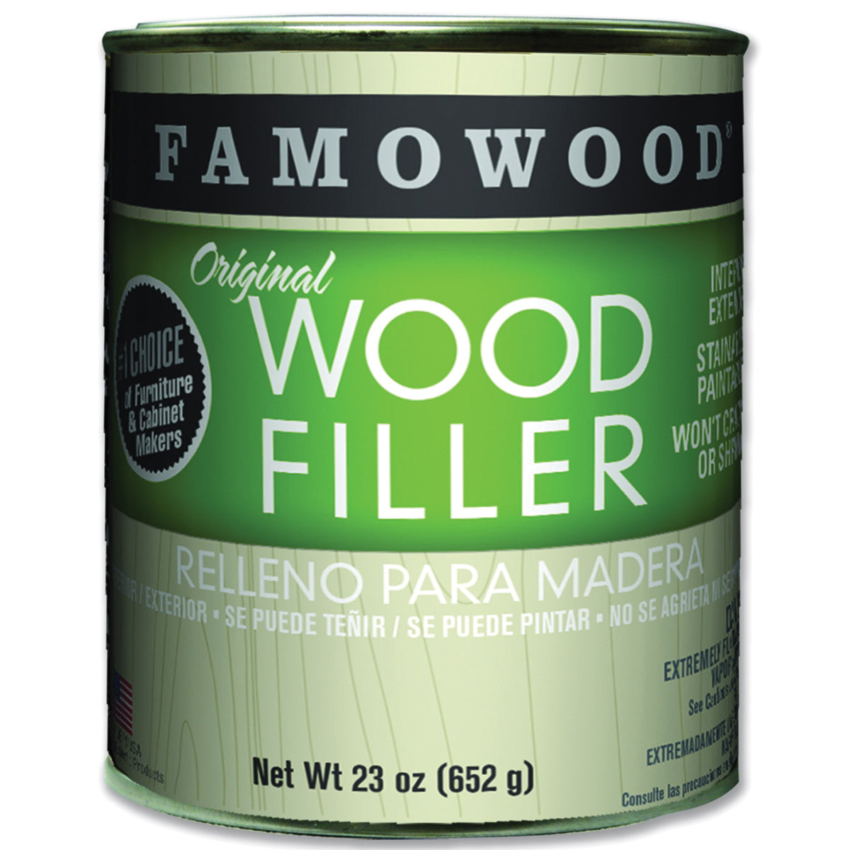 ECLECTIC 36021126 Wood Filler, Liquid, Paste, Natural/Tup/White Pine, 24 oz Can