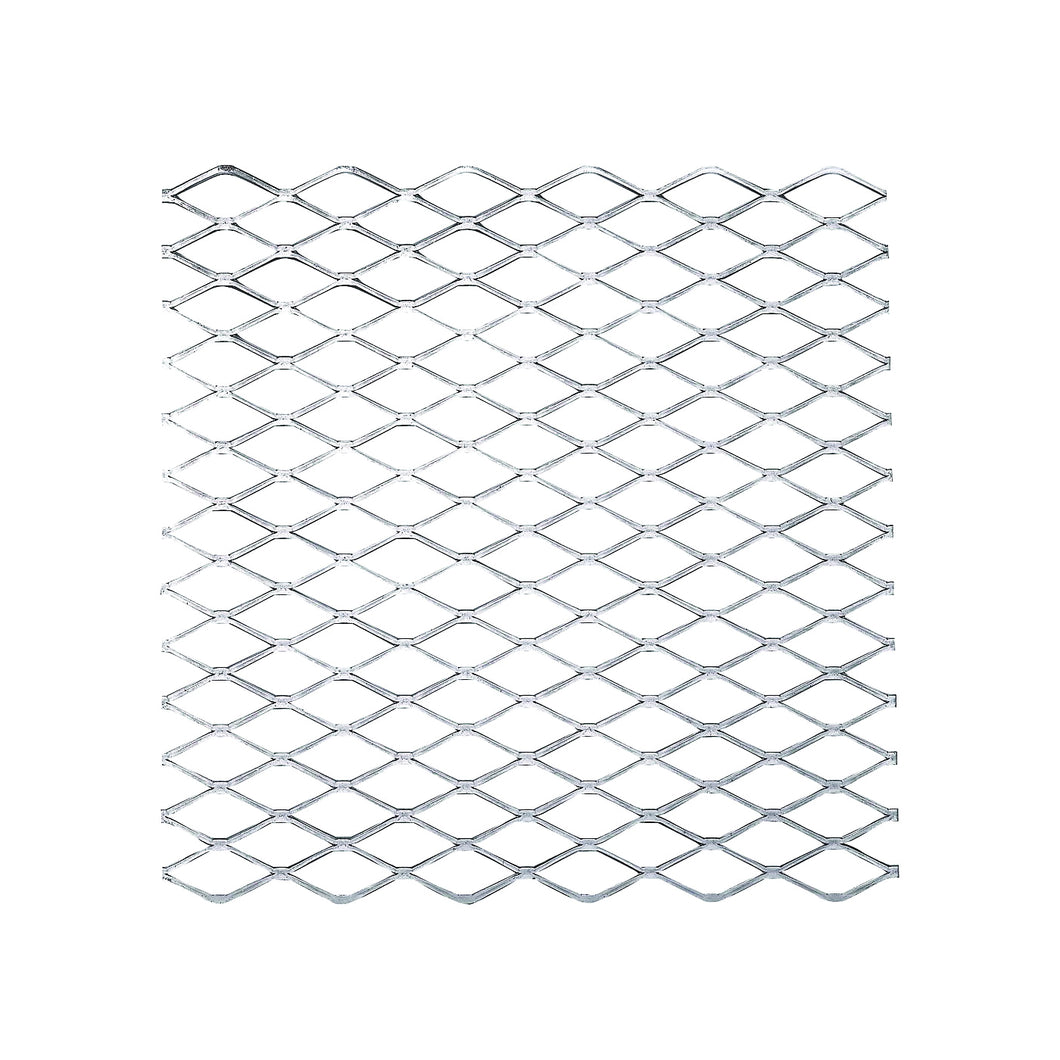 Stanley Hardware 4075BC Series 301598 Expanded Grid Sheet, 13 Thick Material, 12 in W, 12 in L, Steel, Plain