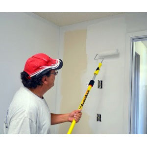 Mr. LongArm Pro-Pole 3208 Extension Pole, 1-1/16 in Dia, 4.2 to 7.8 ft L, Aluminum, Fiberglass Handle