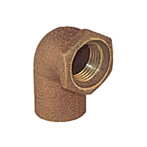 EPC 10156816 Pipe Elbow, 1/2 in, Sweat x FIP, 90 deg Angle, Copper