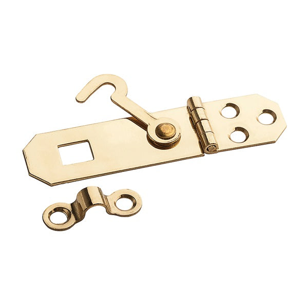 Stanley Hardware V1828 Series 803530 Ornamental Hasp, 2-3/4 in L, 3/4 in W, Brass