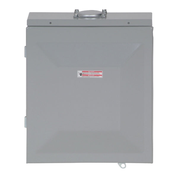 Cutler-Hammer BR BR816L125RP Load Center, 125 A, 8 -Space, 16 -Circuit, Main Lug, NEMA 3R Enclosure, Plug Mounting