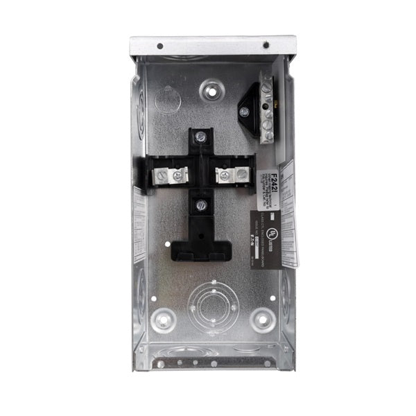 Cutler-Hammer BR BR24L70FP Load Center, 70 A, 2 -Space, 4 -Circuit, Main Lug, NEMA 1 Enclosure, Flush Mounting