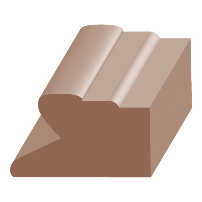 EL &amp; EL 953RFJ Stucco Moulding, 1-1/4 in W, Redwood