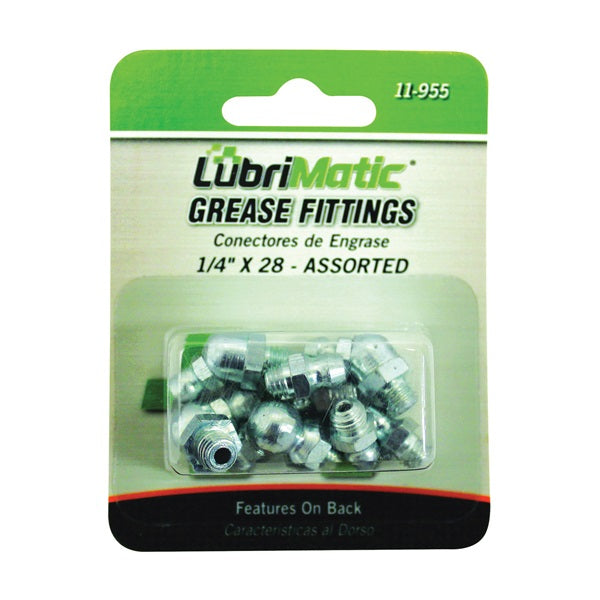 Lubrimatic 11-955 Grease Fitting Assortment, 1/4-28