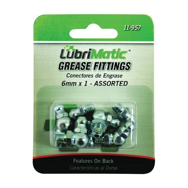 Lubrimatic 11-957 Grease Fitting Assortment, M6 x 1