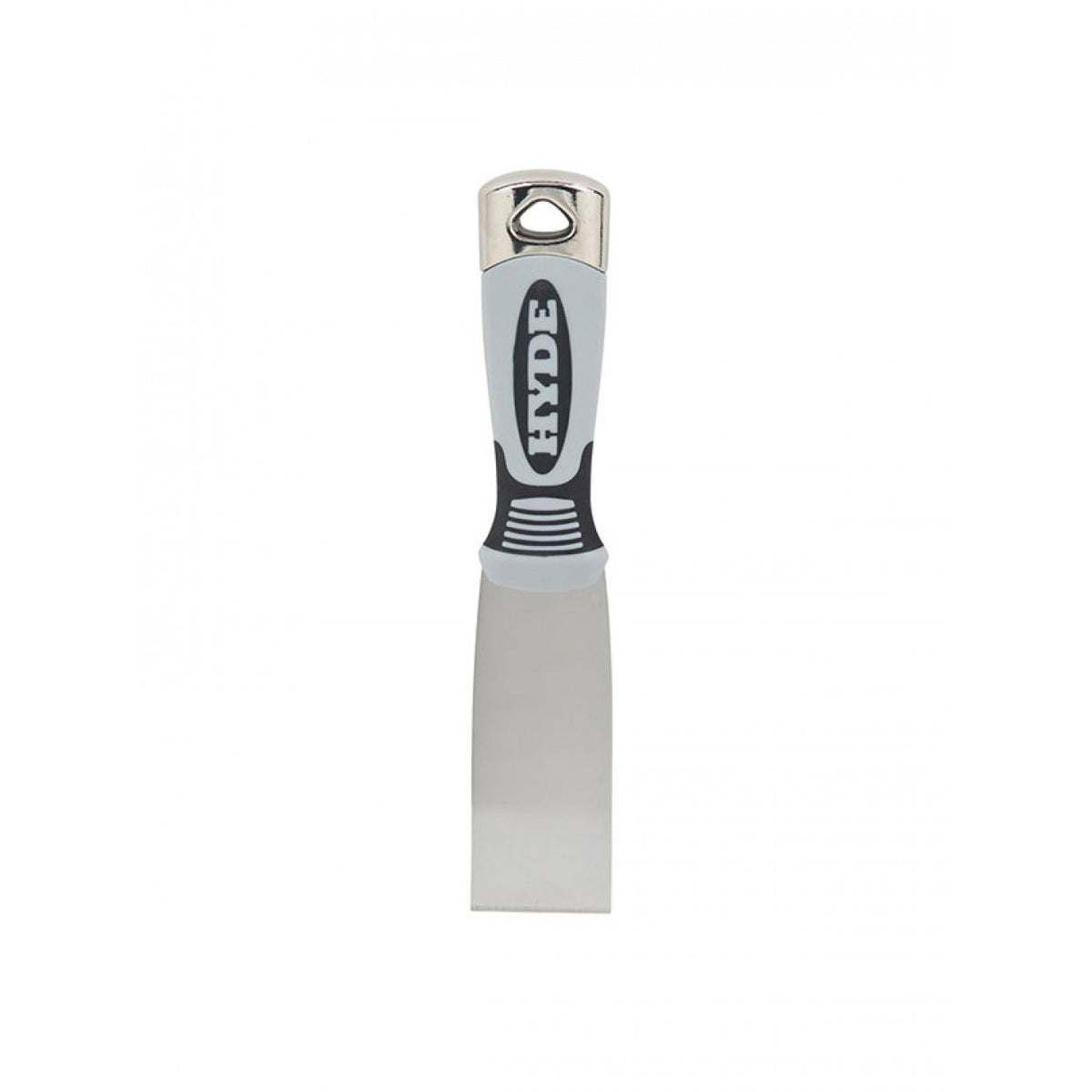 HYDE Pro Stainless 06158 Putty Knife, 1-1/2 in W Blade, Stainless Steel Blade, Plastic Handle, Soft-Grip Handle