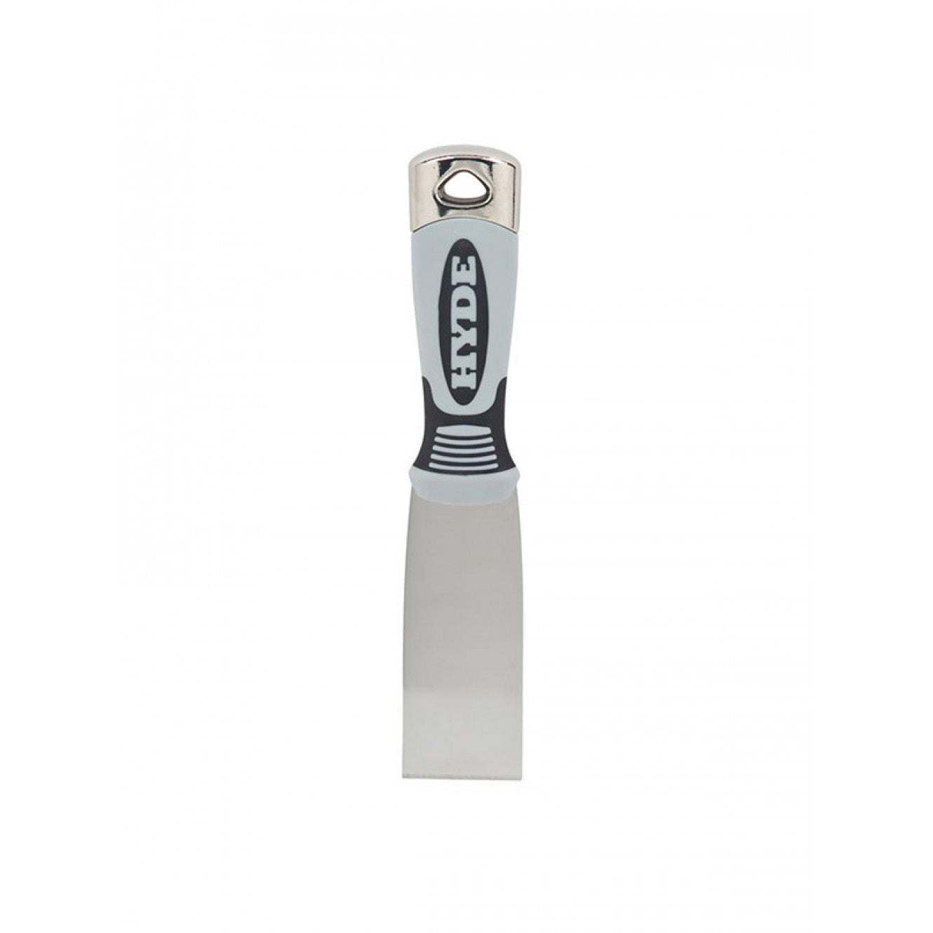 HYDE Pro Stainless 06158 Putty Knife, 1-1/2 in W Blade, Stainless Steel Blade, Plastic Handle, Soft-Grip Handle