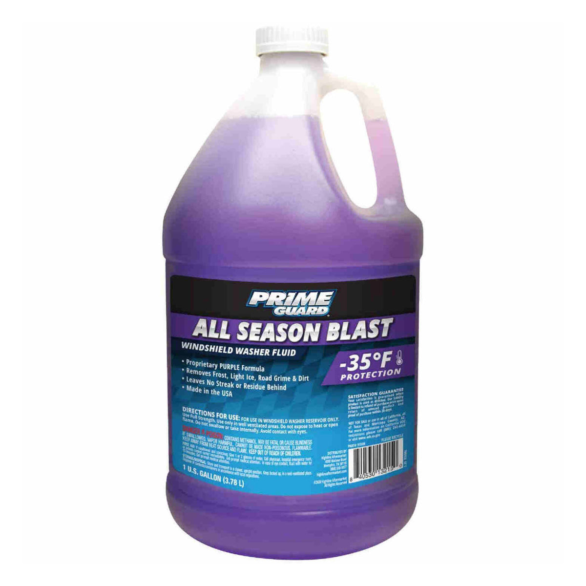 PRIME GUARD Ice Cutter 93506 Windshield Washer Fluid, 1 gal Bottle, A Grade