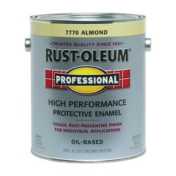 RUST-OLEUM 7770402 Enamel Paint, Gloss, Almond, 1 gal, Can, Application: Brush, Roller, Spray