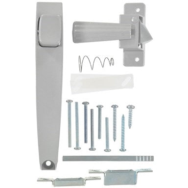 Wright Products V333 Pushbutton Latch, 3/4 to 1-1/4 in Thick Door, For: Out-Swinging Wood/Metal Screen, Storm Doors