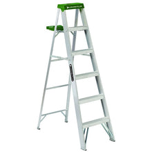 Load image into Gallery viewer, Louisville AS4006 Step Ladder, 6 ft H, Type II Duty Rating, Aluminum, 225 lb
