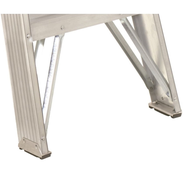 Louisville AS4006 Step Ladder, 6 ft H, Type II Duty Rating, Aluminum, 225 lb