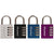 Master Lock 643DASTWD Padlock, 1/4 in Dia Shackle, 7/8 in H Shackle, Steel Shackle, Aluminum Body, Nickel