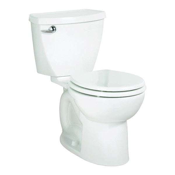 American Standard Cadet 3 Series 2880.128ST.020 Flush Toilet, Round Bowl, 1.28 gpf Flush, 12 in Rough-In, White