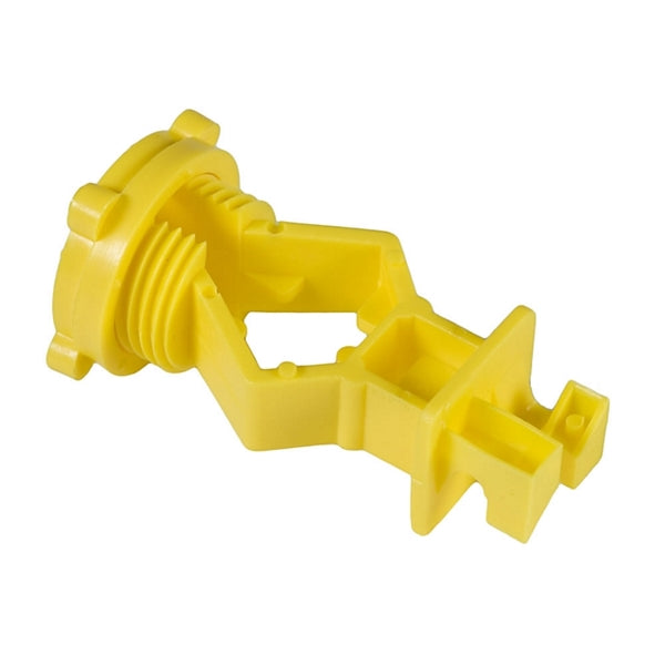Zareba ITSOY-Z Screw-On Insulator, Aluminum/Polywire/Steel, Polyethylene, Yellow