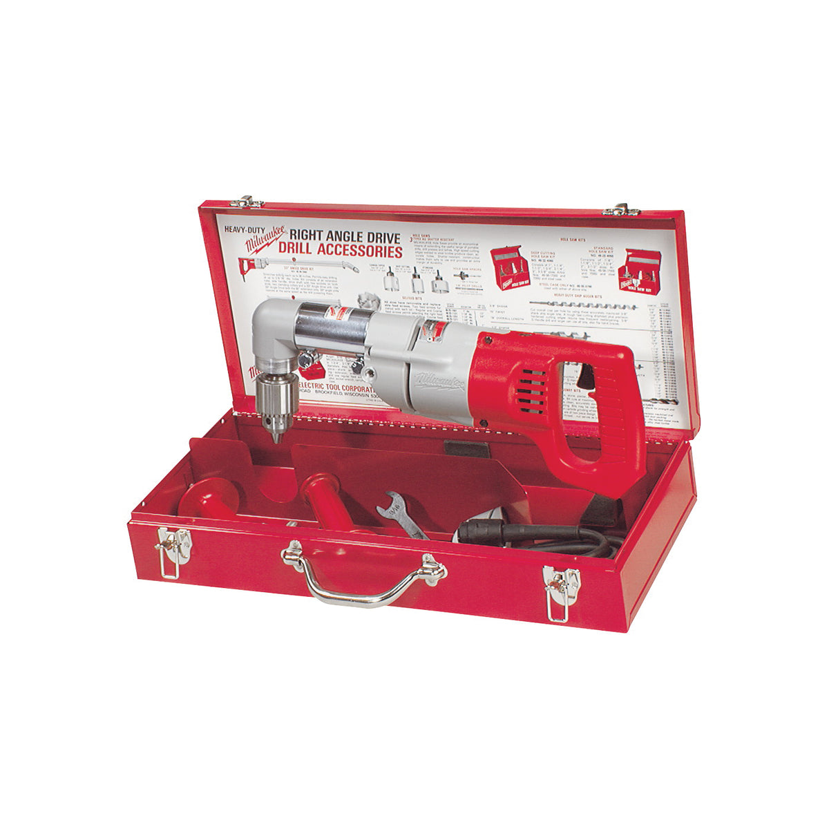Milwaukee 3107-6 Drill Kit, 7 A, 1/2 in Chuck, Keyed Chuck, 8 ft L Cord