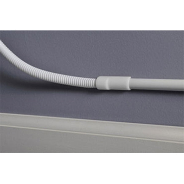 Wiremold CordMate CM61 Split Tubing, 5 ft L, Plastic, White