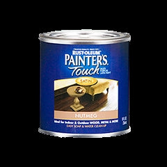 Painter's Touch Ultra Cover 240290 Interior Paint, Satin, Nutmeg, 0.5 pt, Can, Resists: Chip, Fade, Water Base
