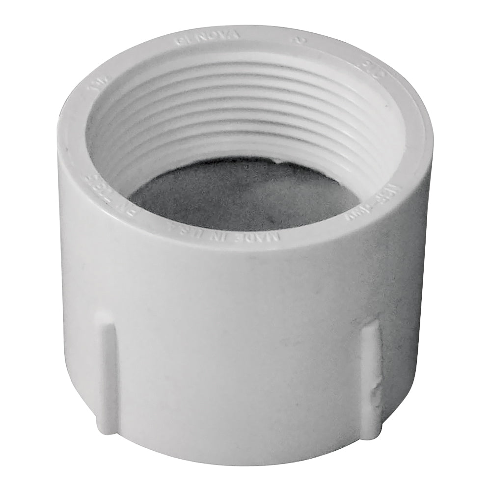 GENOVA 700 Series 70315 Pipe Adapter, 1-1/2 in, Hub x FIP, PVC, SCH 40 Schedule