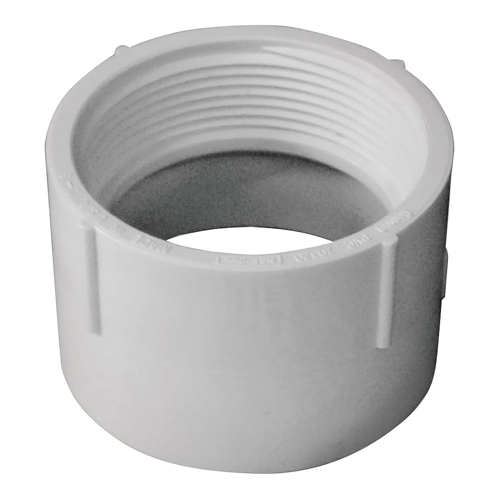 GENOVA 700 Series 70320 Pipe Adapter, 2 in, Hub x FIP, PVC, SCH 40 Schedule