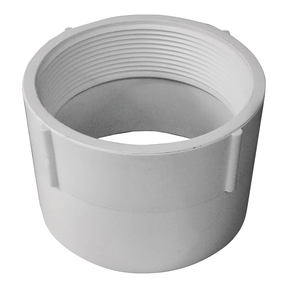 GENOVA 700 Series 70340 Pipe Adapter, 4 in, Hub x FIP, PVC, SCH 40 Schedule