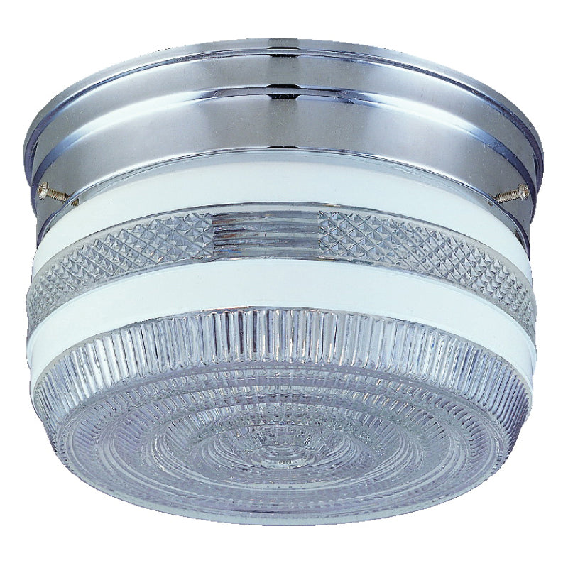 Boston Harbor Two Light Ceiling Fixture, 120 V, 60 W, 2-Lamp, A19 or CFL Lamp, Chrome Fixture